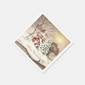 Kerstdag  Victoriaans Kerk Servet (Hoek)