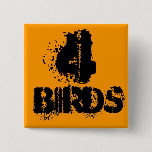 kerstdagen-4 vierkante button 5,1 cm (Voorkant)