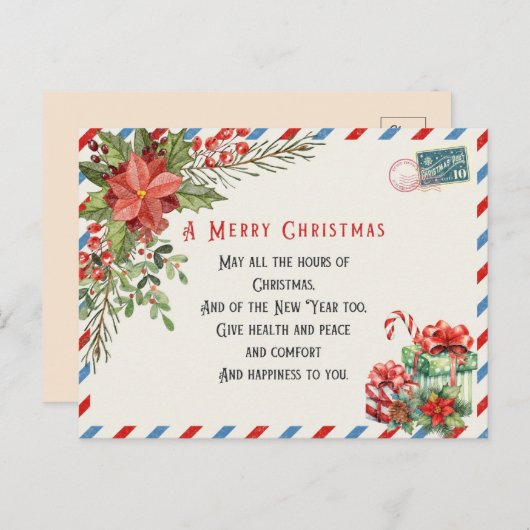  kerstdagen briefkaart (Voorkant / Achterkant)