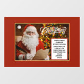 Kerstdagen - Feestdagen kerstwinkels Raamsticker (Vel)