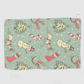  kerstdagen golfhanddoek (Horizontaal)