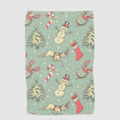  kerstdagen golfhanddoek (Voorkant)