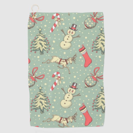  kerstdagen golfhanddoek (Voorkant)