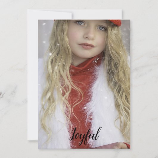 Kerstdagen met vreugde feestdagenkaart (Voorkant)