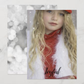 Kerstdagen met vreugde feestdagenkaart (Voorkant / Achterkant)