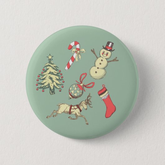 kerstdagen ronde button 5,7 cm (Voorkant)