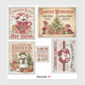  kerstdagen sticker (Vel)