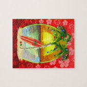 Kerstdagzonsondergang Legpuzzel (Horizontaal)