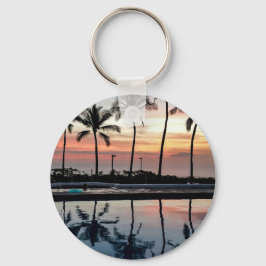 Kerstdagzonsondergang Sleutelhanger