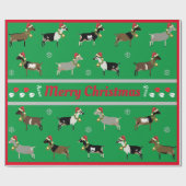 Kerstdairy Goat Herd Cadeaupapier (Vlak)