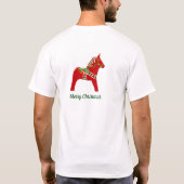 Kerstdala Horses T-Shirt (Achterkant)