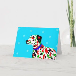 kerstdalmatie feestdagen kaart