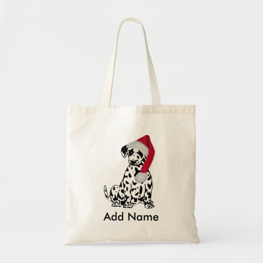 kerstDalmatiër gepersonaliseerd Tote Bag (Voorkant)