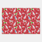 Kerstdalmatiër Inpakpapier Vel (Voorkant)
