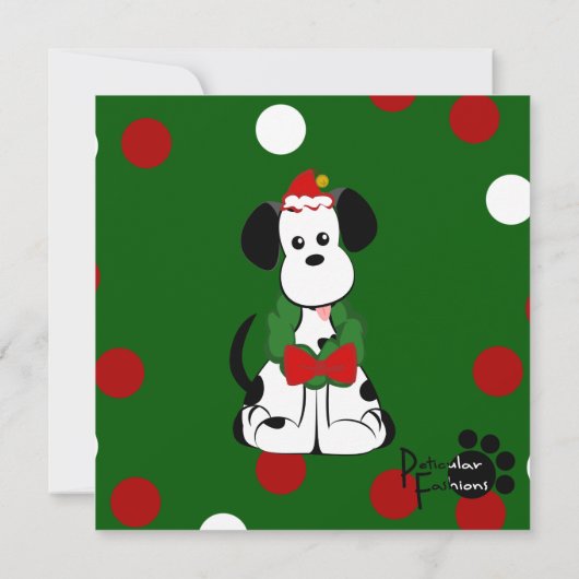 Kerstdalmatiër Kaart (Achterkant)