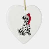Kerstdalmatiër Keramisch Ornament (Rechts)