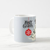 Kerstdalmatiër Koffiemok (Voorkant links)
