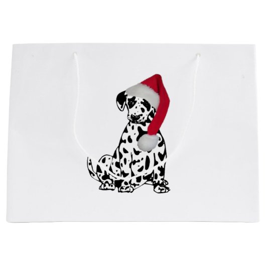 Kerstdalmatiër Large Cadeautasje (Voorkant)