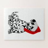 Kerstdalmatiër Legpuzzel (Horizontaal)