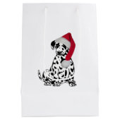 Kerstdalmatiër Medium Cadeauzakje (Achterkant)