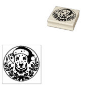 Kerstdalmatiër Rubberstempel (Gestempeld)