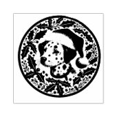 Kerstdalmatiër Rubberstempel (Afrduk)