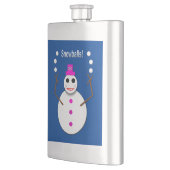 Kerstdame Juggling Snowball Funny Flacon (Links)