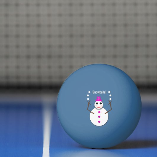 Kerstdame Juggling Snowball Funny Pingpongballen (Net)