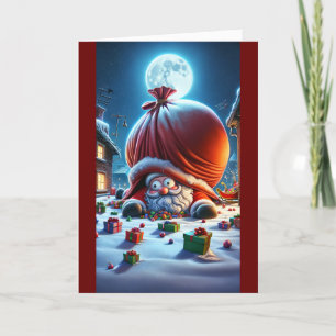 Kerstdank Feestdagen Kaart