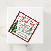 Kerstdank: Label met cadeaus (In situ)