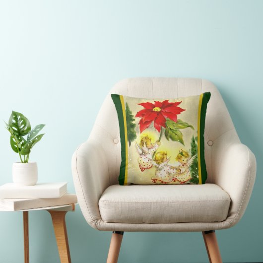 Kerstdansen Baby Angels Kussen (Stoel)