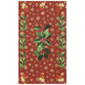 Kerstdansen Baby Angels Rood en Sneeuwvlokken Tafelkleed (Voorkant)