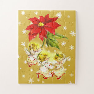 Kerstdansende Baby Angels Children's Puzzle Legpuzzel