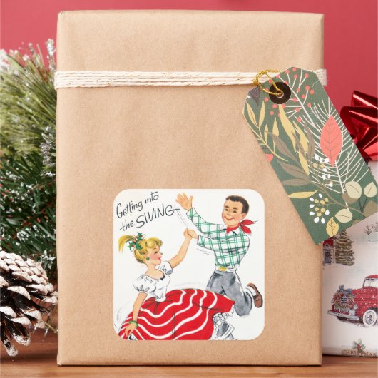  kerstdansfeest sticker (Feestdagen)