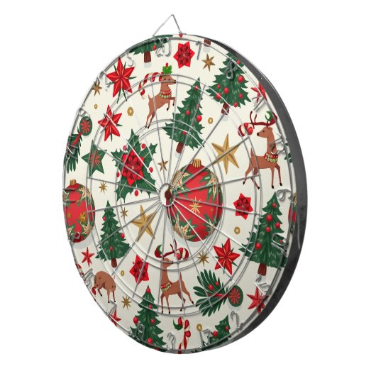 kerstdartboard dartbord (Voorkant Rechts)