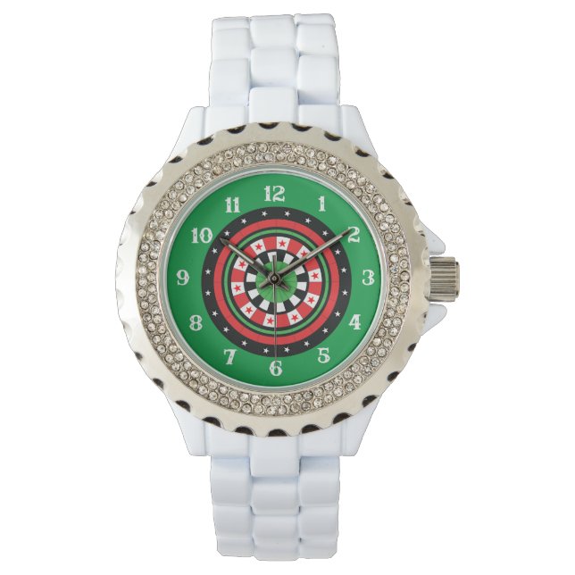 kerstdartboard horloge (Voorkant)