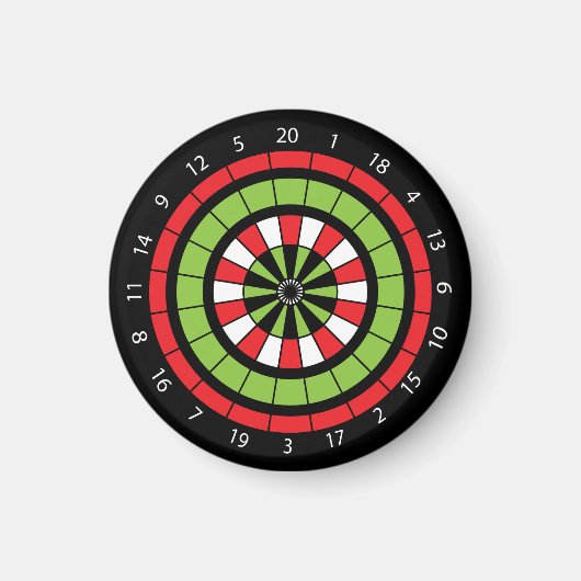 kerstdartboard magneet (Voorkant)