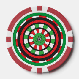 kerstdartboard pokerchips