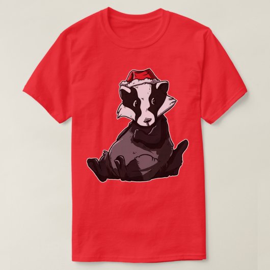 Kerstdasbadger T-shirt (Design voorkant)