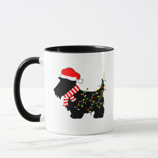 kerstdasje met licht mok (Links)