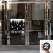 Kerstdecibel niet-seculiere feestdagen raamsticker (Kantoordeur)