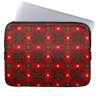 Kerstdeco in Retrostijl Laptop Sleeve