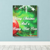 kerstdecor canvas afdruk (Insitu (Houten vloer))