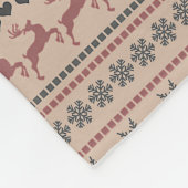 Kerstdecor Fleece Deken (Hoek)