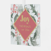 kerstdecor glas ornament (Voorkant links)