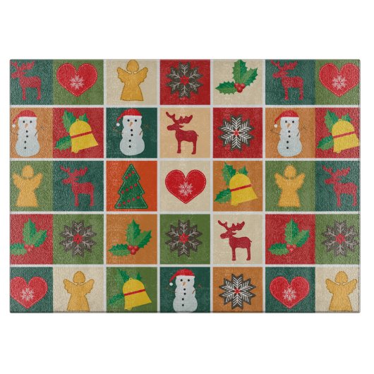 kerstdecor snijplank (Voorkant)