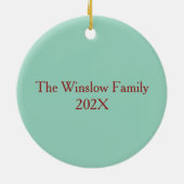 Kerstdecor voor golfliefhebbers - Snowman Design Keramisch Ornament (Achterkant)