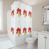 Kerstdecoratie douchegordijn (In situ)