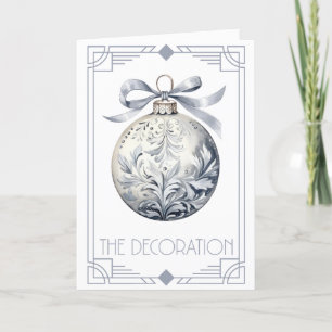 kerstdecoratie feestdagen kaart