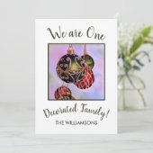 kerstdecoratie feestdagenkaart (Staand voorkant)